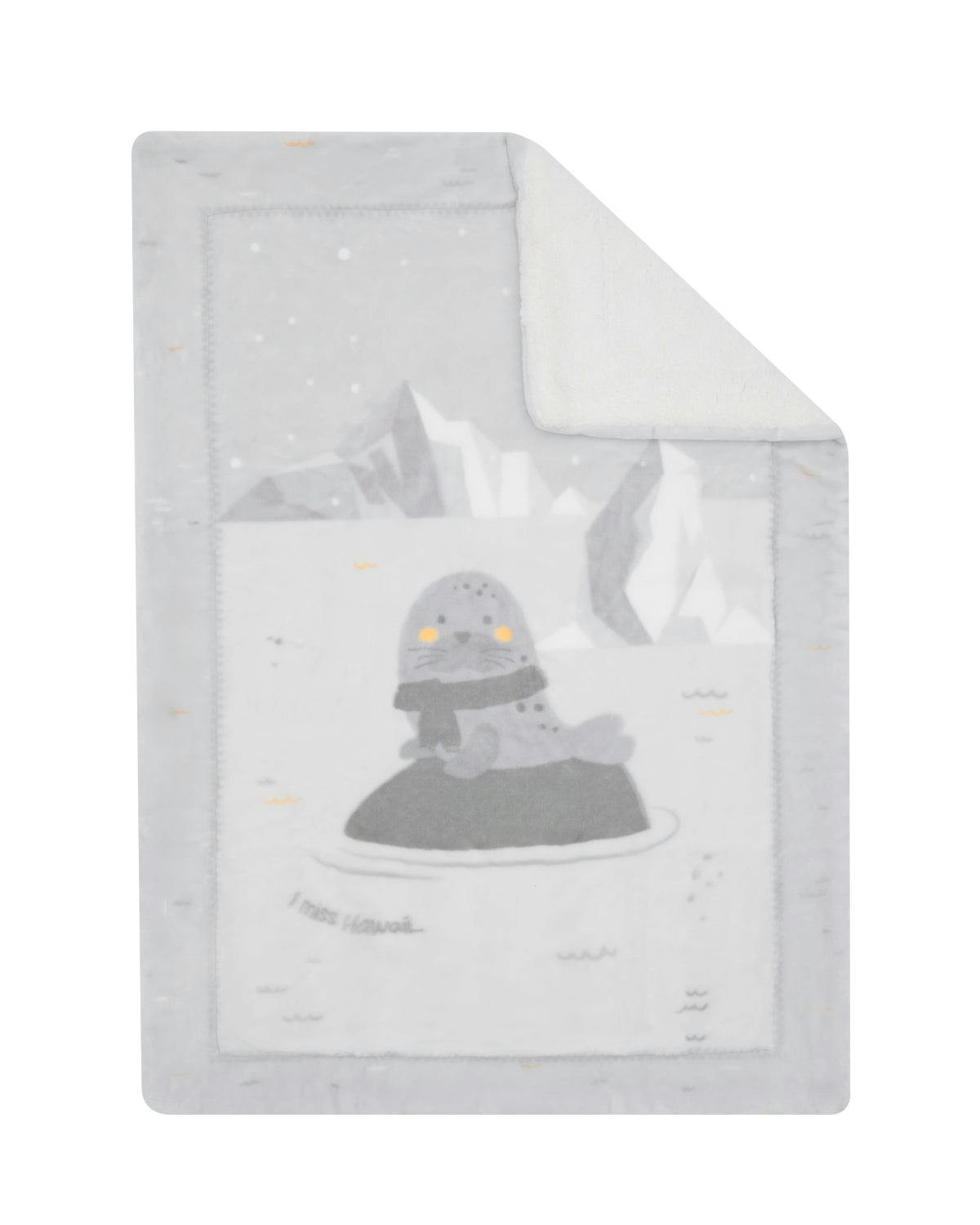Manta Sherpa para bebé super suave 110 x 140 cm