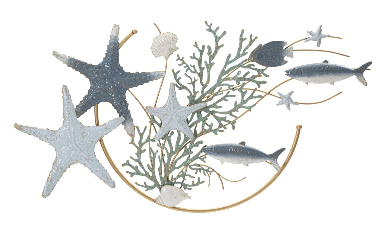 Decorative metal wall panel Starfish model