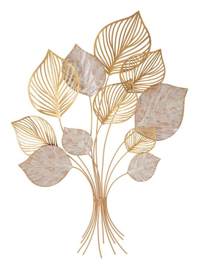 Panel decorativo de hierro Felix con relieve de hojas
