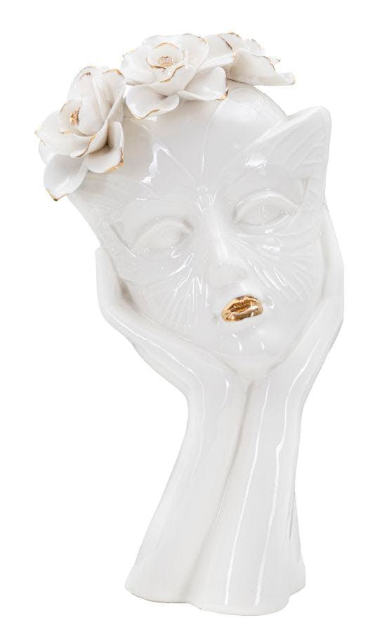 Jarra decorativa Mujer con detalles florales