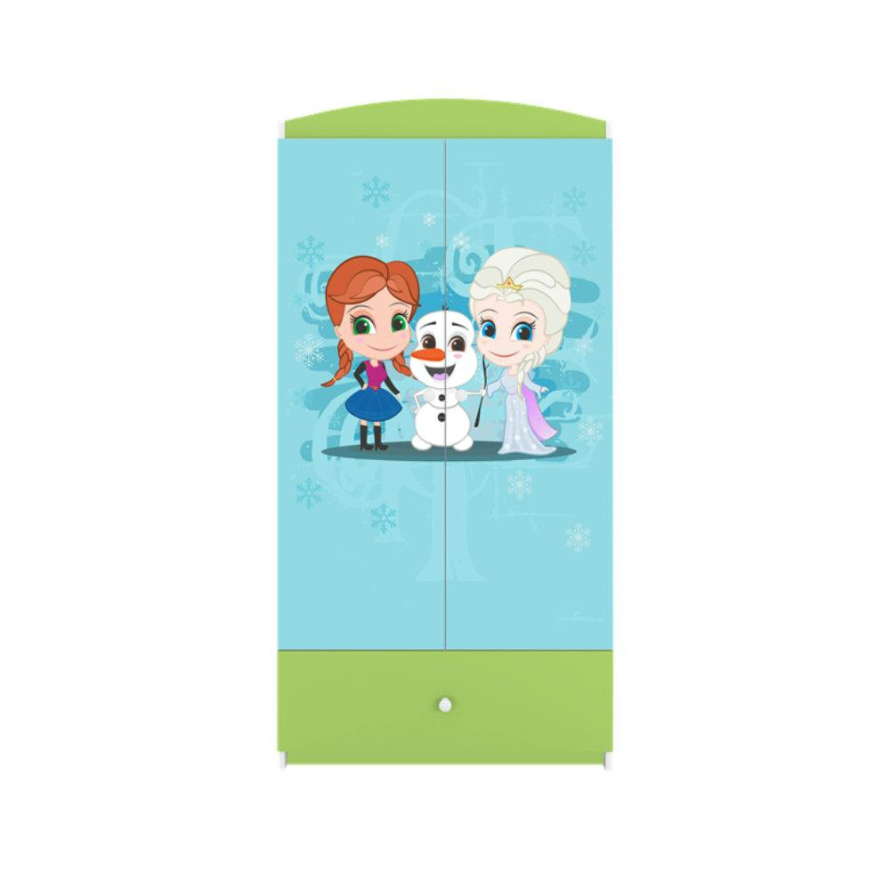Armario BabyDreams Frozen Land Green - Panel laminado e frentes lacadas