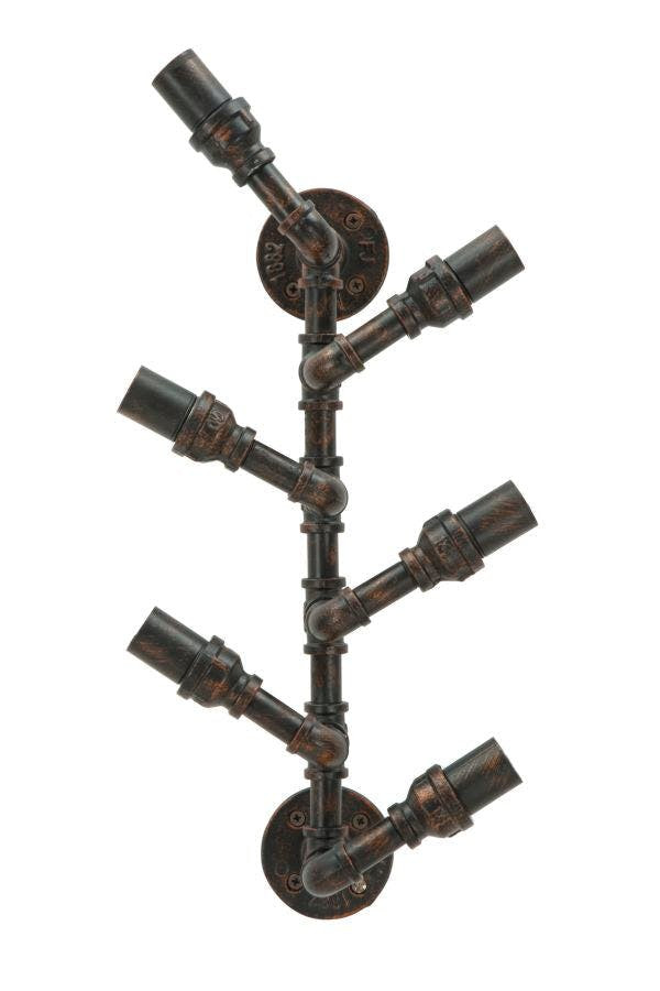 Manhattan wall-mounted 6-bottle rack