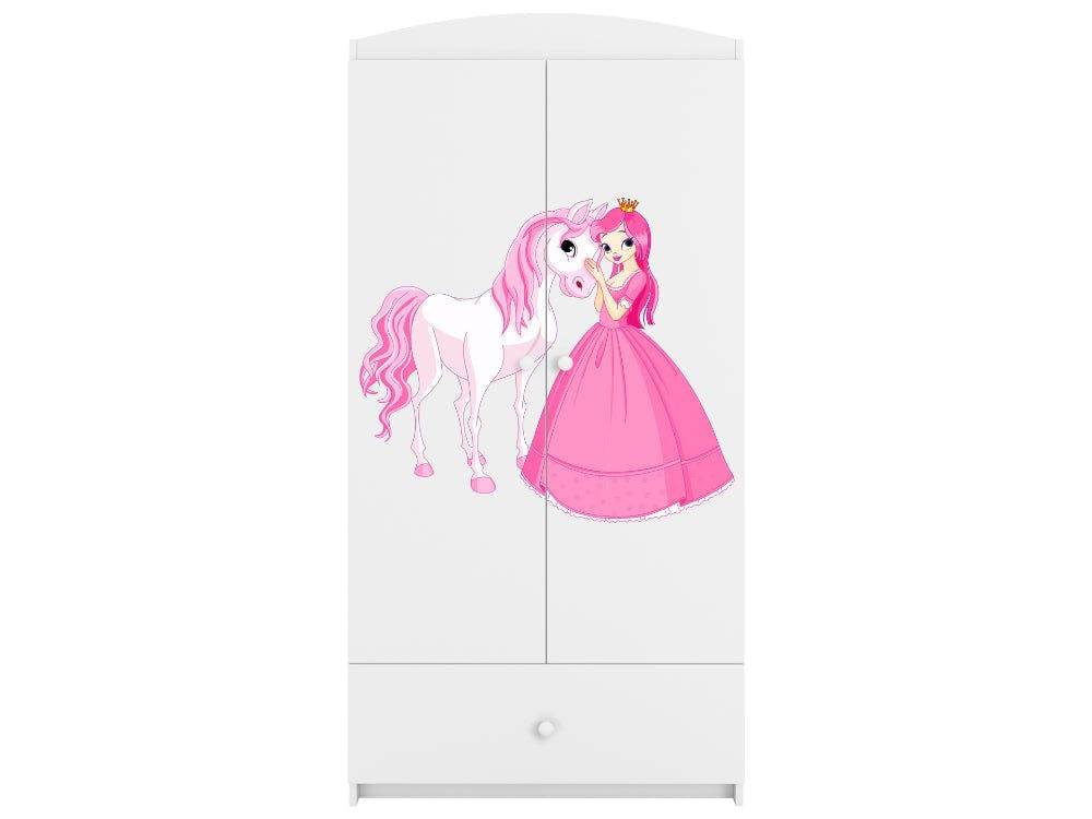Armario BabyDreams Princess and Horse MDF lacado blanco