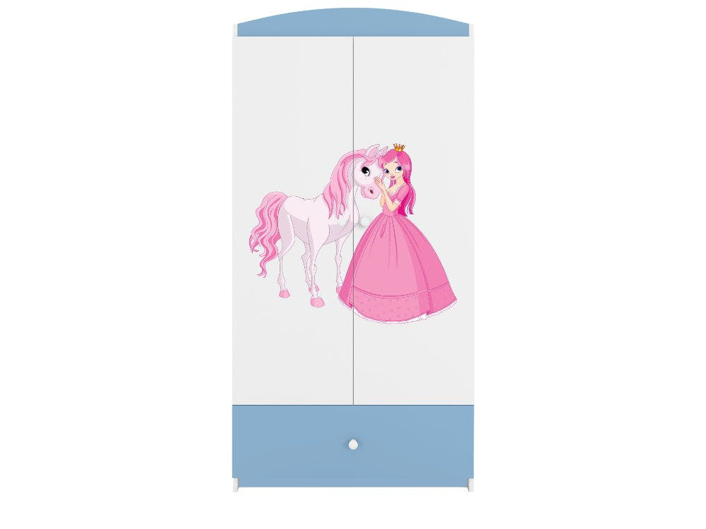 Armario infantil BabyDreams Princess and Horse azul