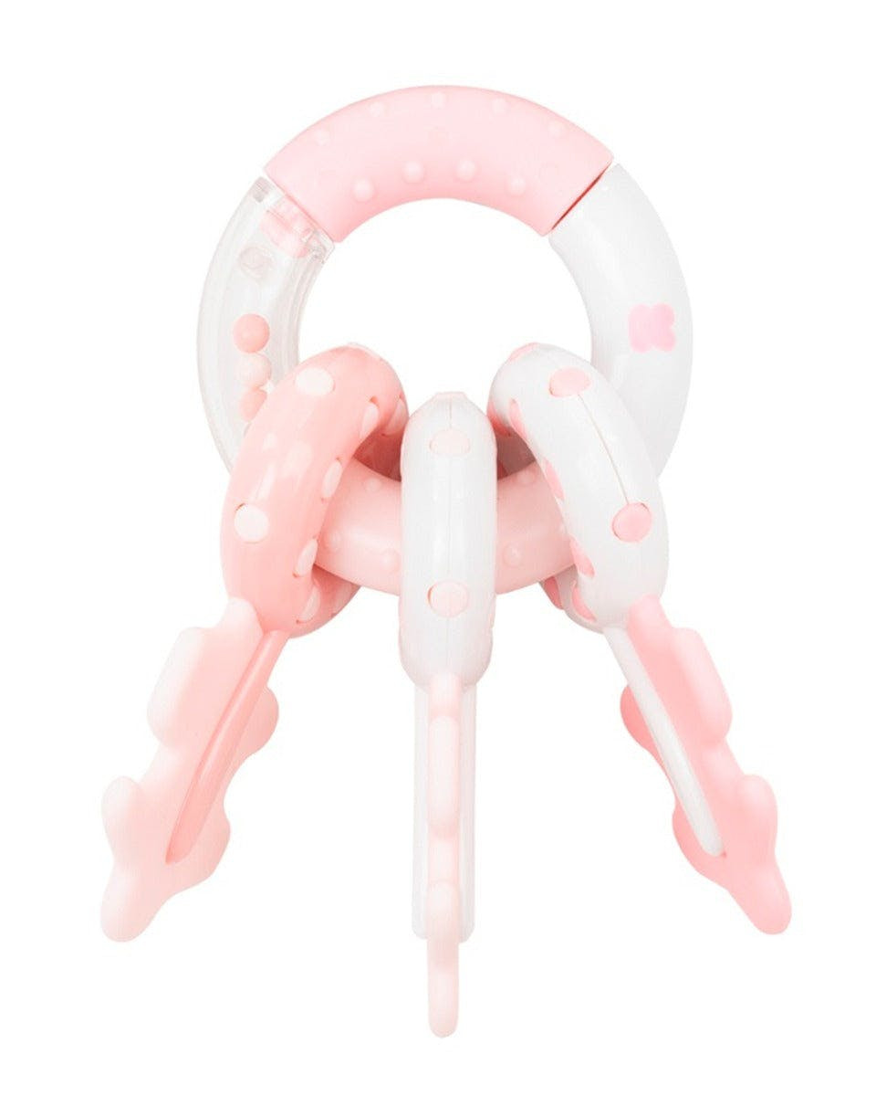 Porta-chaves Chocalho Rosa