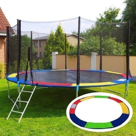 Trampolín arcoíris 244 cm con red de seguridad