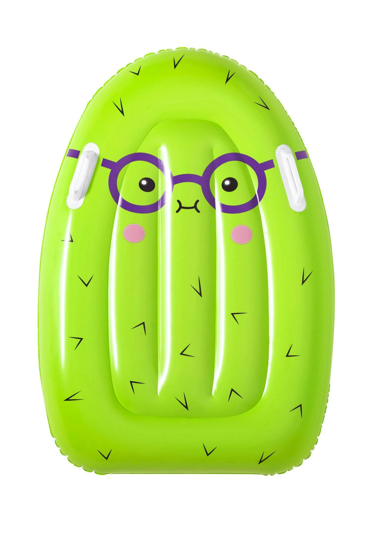 Tabla de natación hinchable con asas cactus
