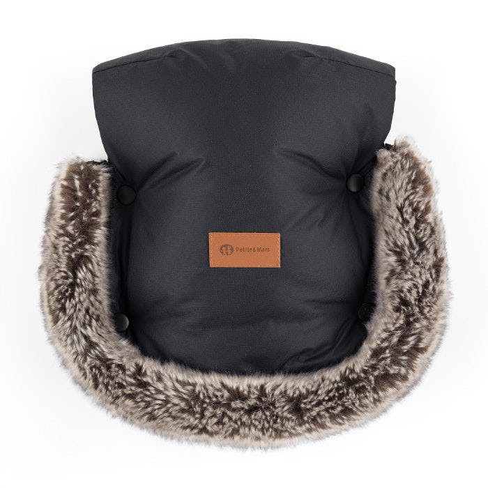 Protectores de mano para silla de paseo Furry Forever negro