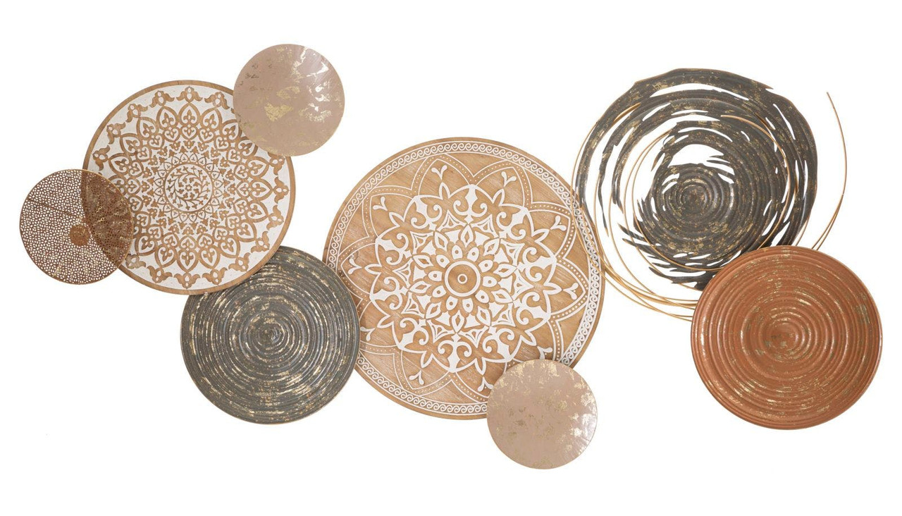 Panel decorativo Boho 3D de hierro
