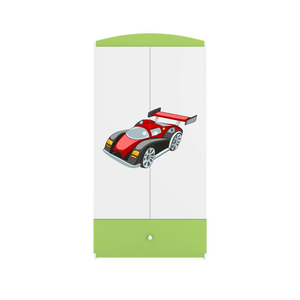 BabyDreams Racing Car Green Wardrobe