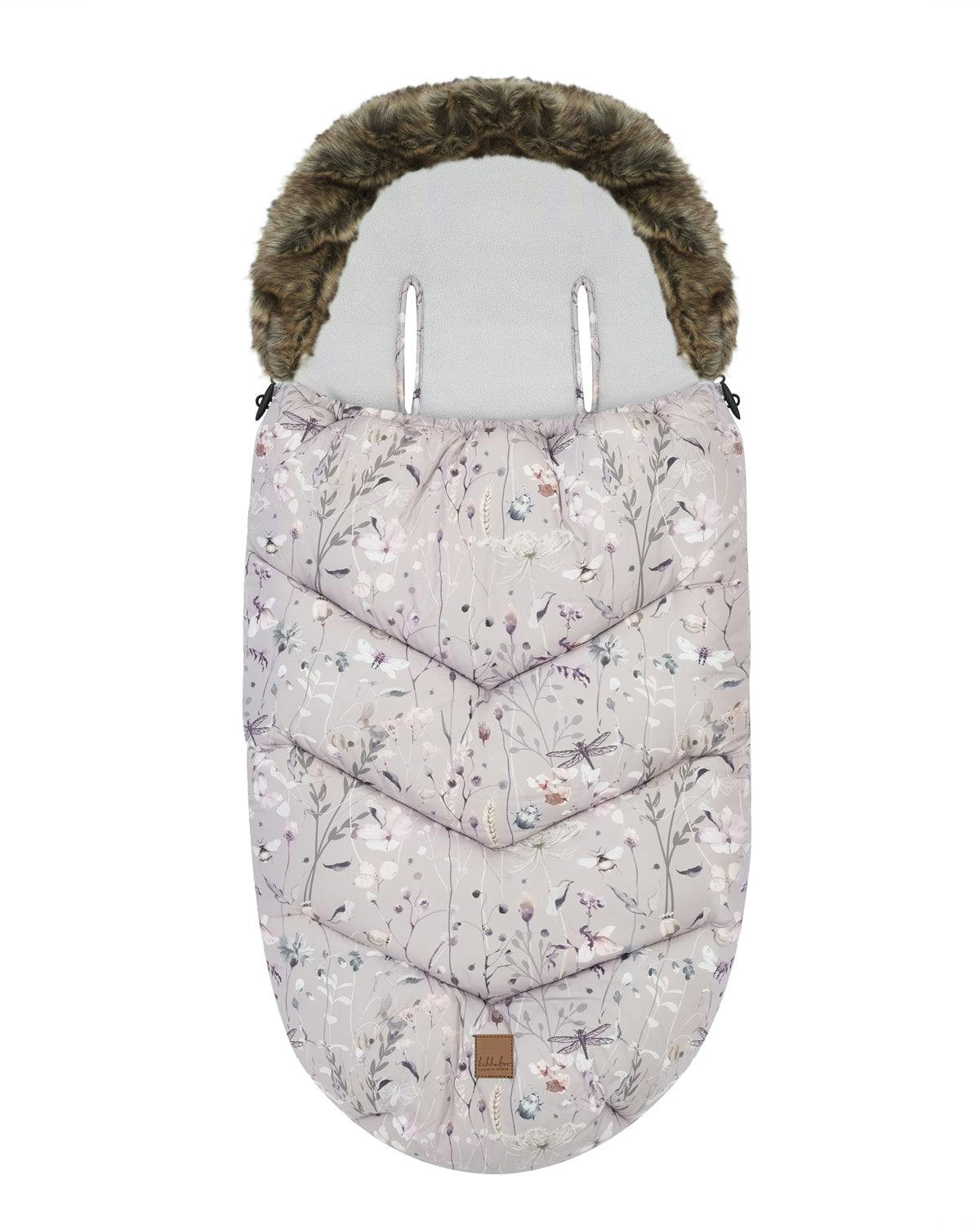 Saco de dormir para cochecito Luxury Dreamy Fields gris