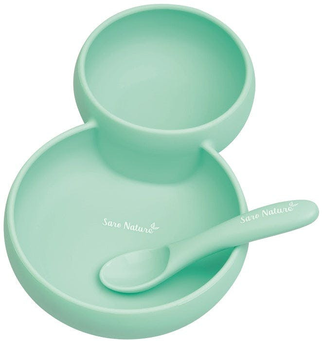 Set de utensilios de silicona Twin menta