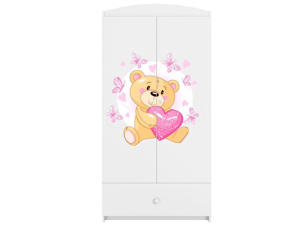 Armario BabyDreams Teddybear Butterflies blanco