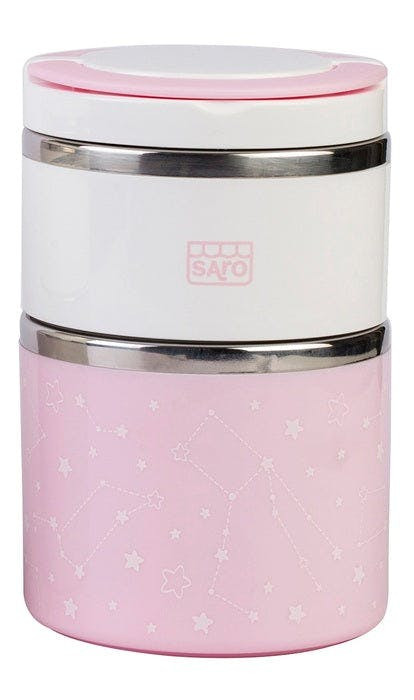 Galaxy multi-compartment food thermos Rose