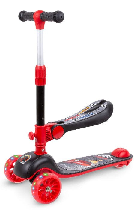 Patinete 2 en 1 con asiento y estructura de aluminio