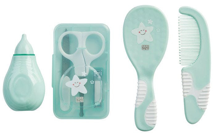 Estuche de higiene para bebé hortelã