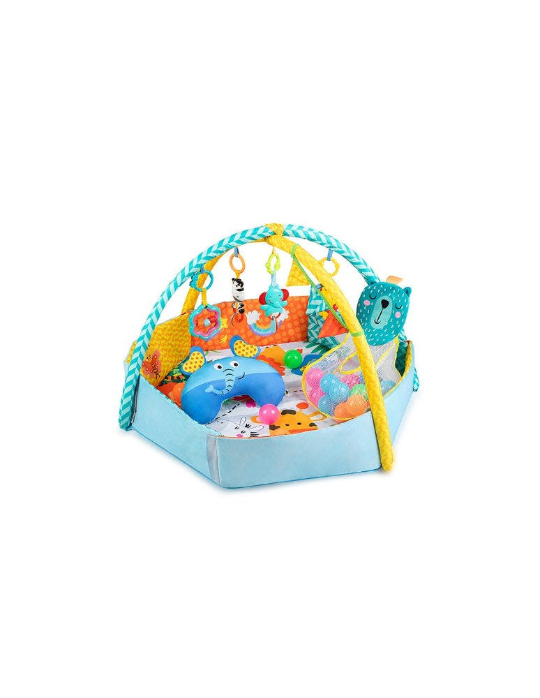 2-in-1 activity mat with ball pool and 30 balls