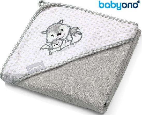 Toalla con capucha 70% bambú 30% algodón 100 x 100 cm Grey