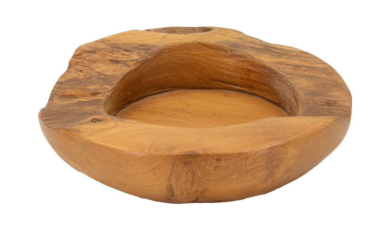 Erusi storage bowl in recycled teak