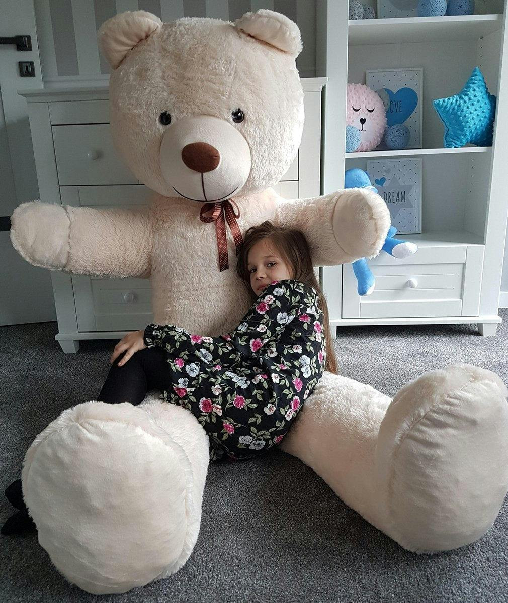 Oso de peluche gigante 205 cm crema
