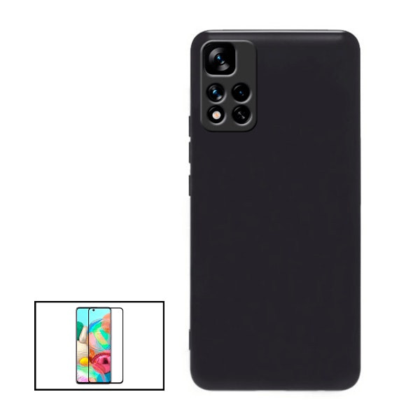 Protector de vidrio y funda de silicona para Poco X4 Pro 5G
