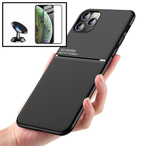Funda magnética Lux con Full Cover 5D y soporte magnético para iPhone 13