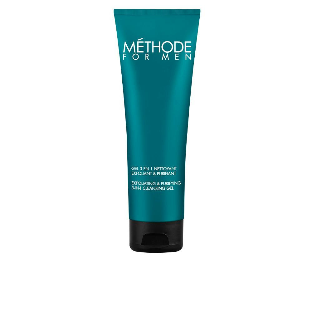 Gel limpiador 3 en 1 exfoliante y purificante para hombre 125 ml