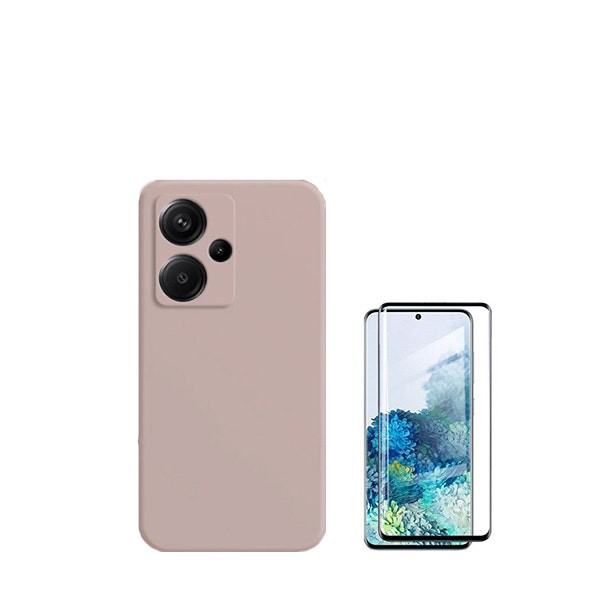 Case and Full Cover Screen Protector for Redmi Note 13 Pro+ - Pink