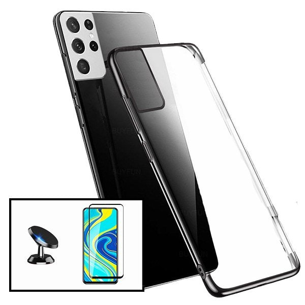 Kit: Glass Screen Protector, SlimArmor Case and Magnetic Car Mount for Galaxy S21 5G