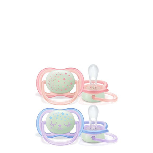 Ultra Air Night Time pacifiers 0-6M pack of 2