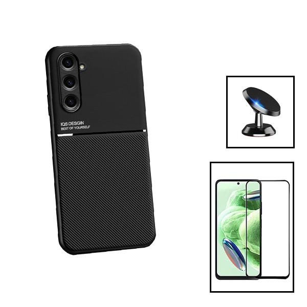 Funda magnética Lux con protector 5D y soporte magnético para Samsung Galaxy M34 5G
