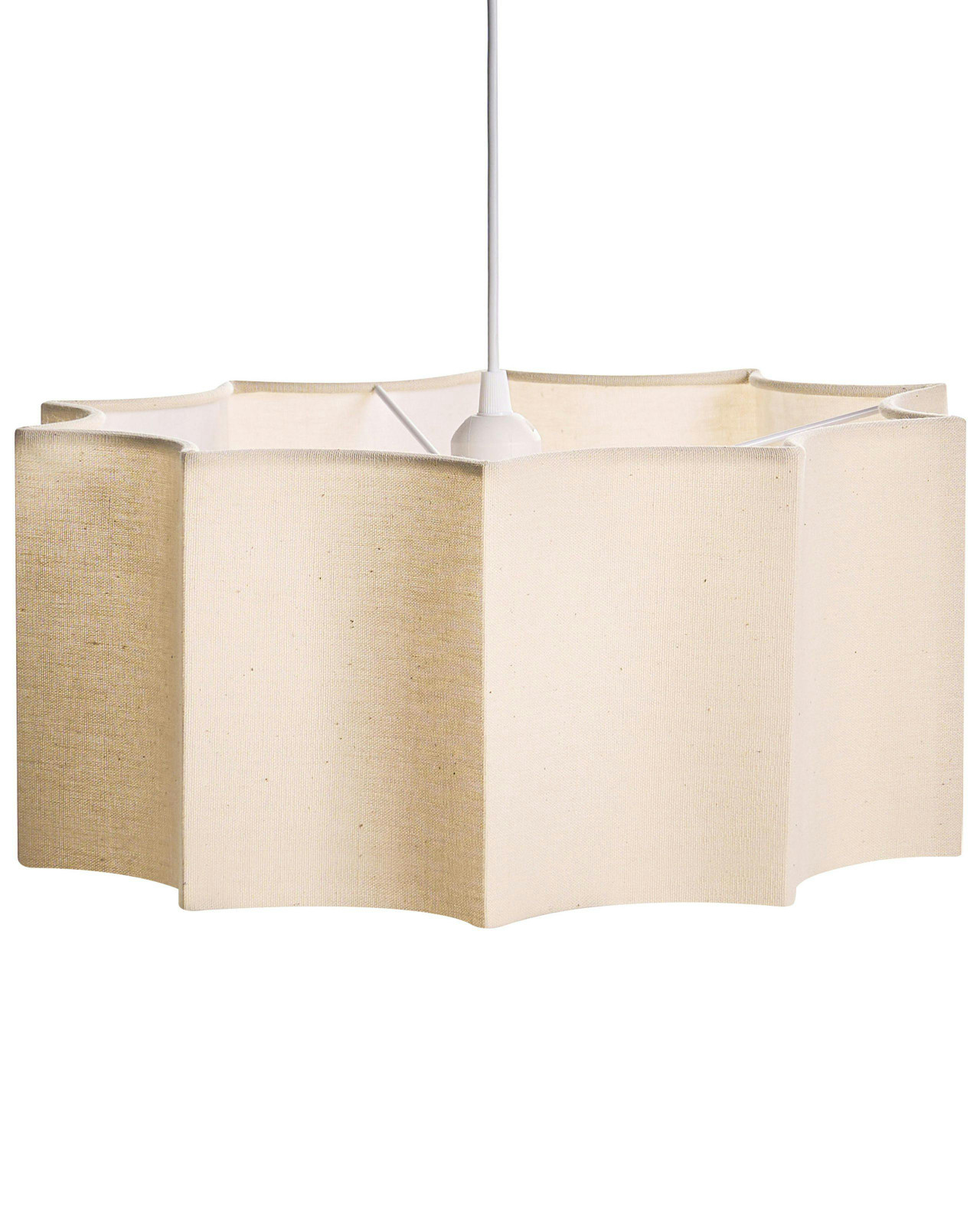 Candeeiro suspenso LUENHA Metal Creme