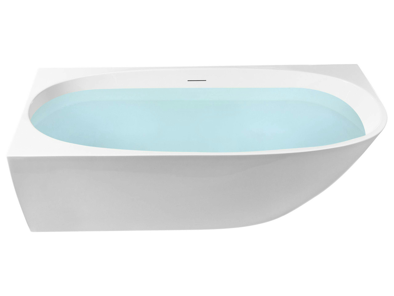 Banheira de canto PARNAIBA à direita 1700 x 800 mm Branco
