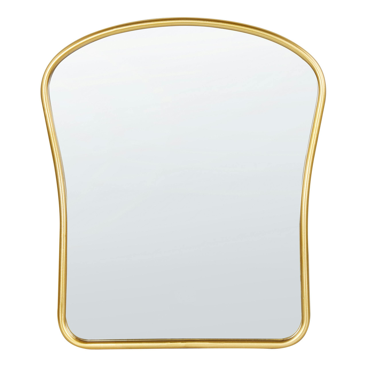 Espejo de pared Noth en metal dorado