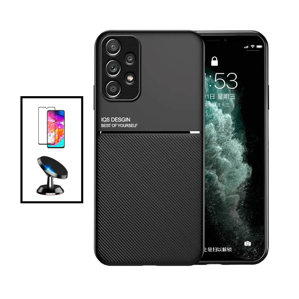 Kit funda magnética Lux con vidrio 5D y soporte magnético para Samsung Galaxy A53 5G