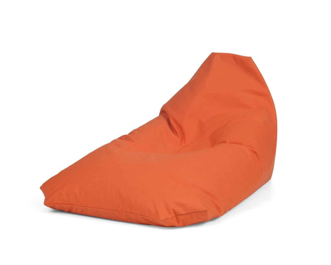 Puff gigante Sunset naranja polipropileno