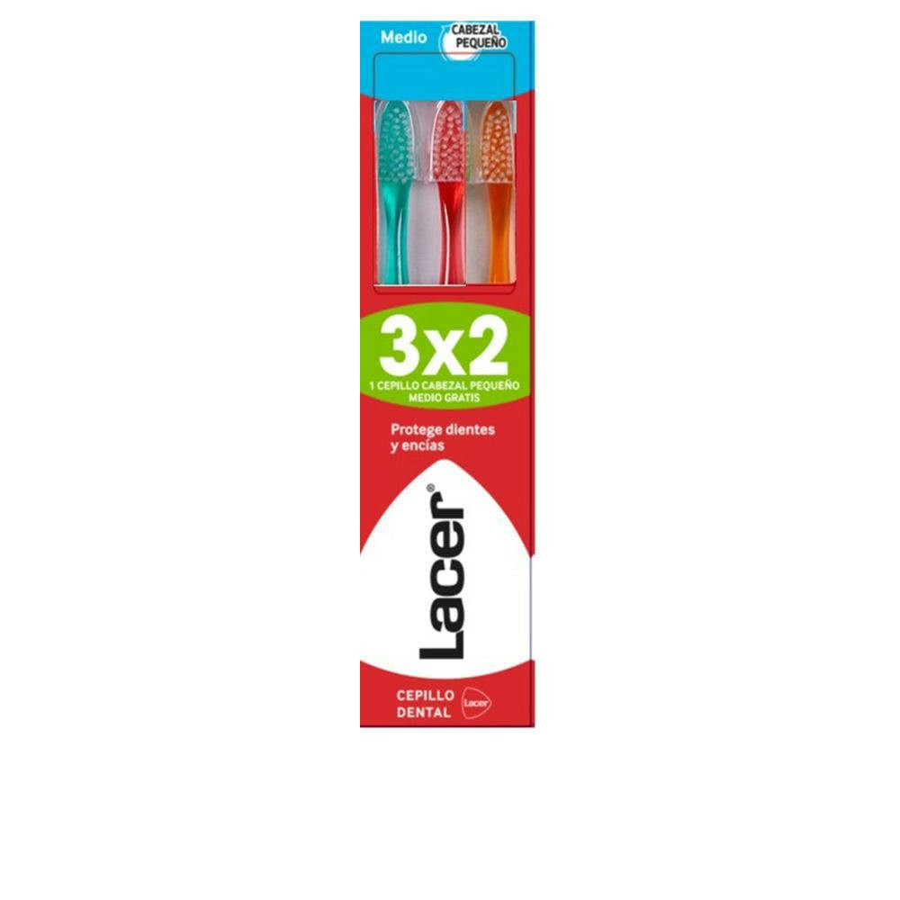 Cepillo de dientes medio con cabezal pequeño