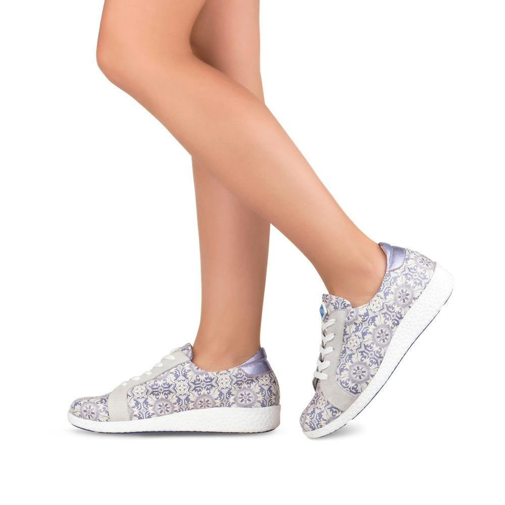 Zapatillas Belém de piel con suela de goma TR