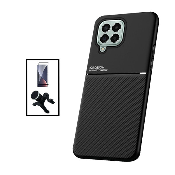 Funda magnética lujo, protector 5D y soporte magnético para Samsung Galaxy M53