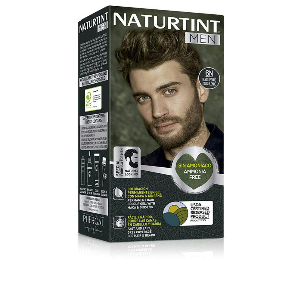 Ammonia-free men's hair color 6N dark blonde - Naturtint