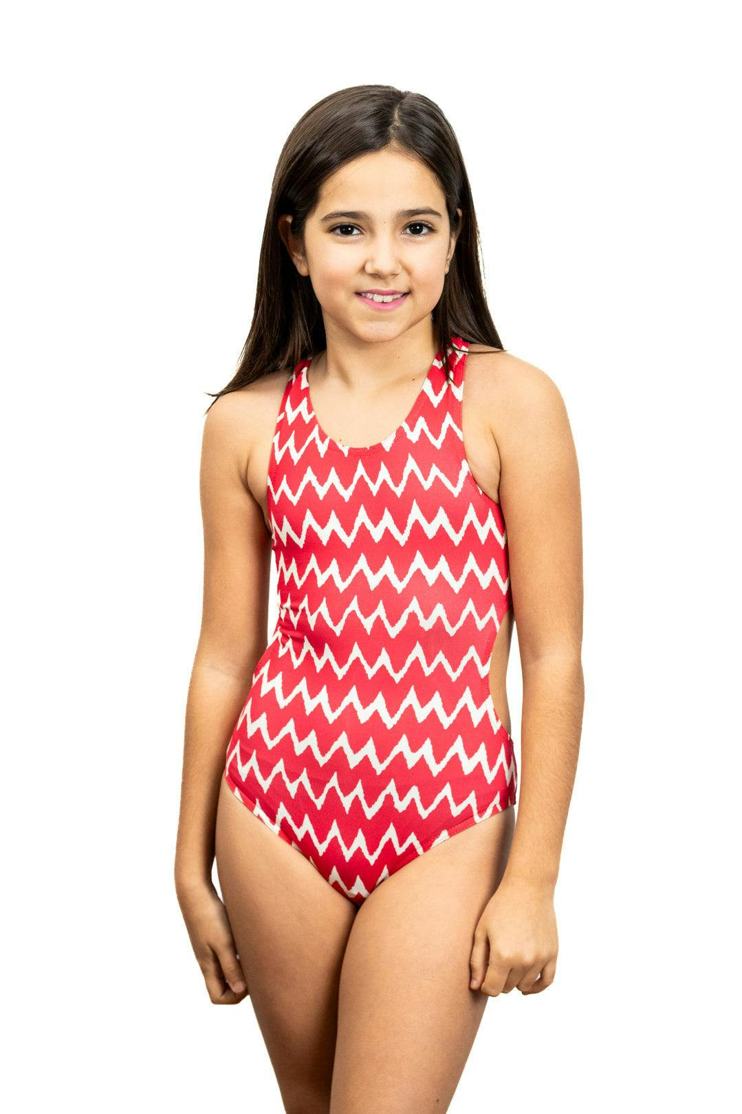 Bañador ZigZag en poliamida y elastano