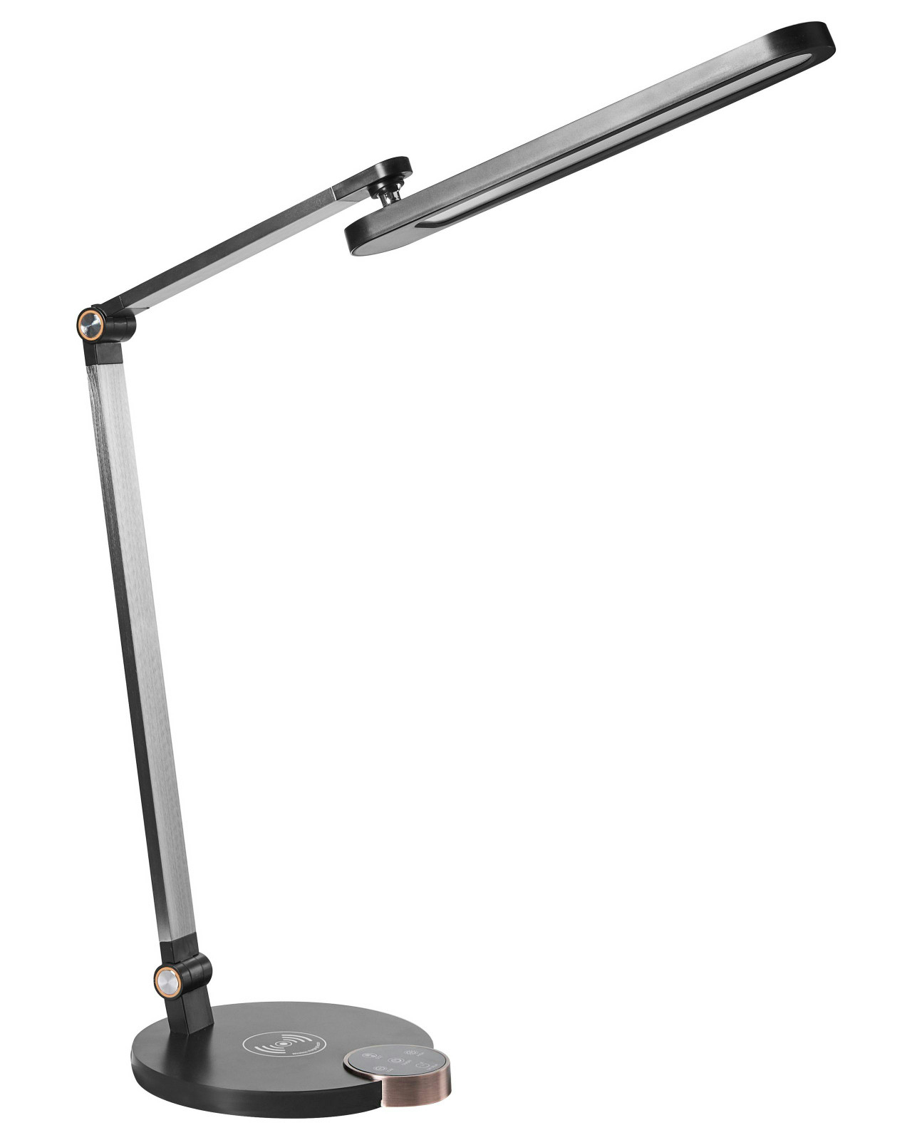 Candeeiro de secretária LED CAROY Com carregador sem fios Preto