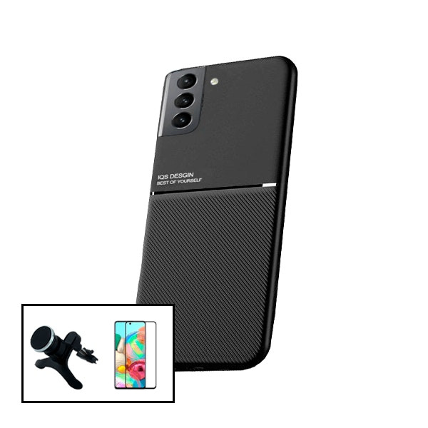 Magnetic Lux case with 5D glass and car mount for Samsung Galaxy S21 5G
