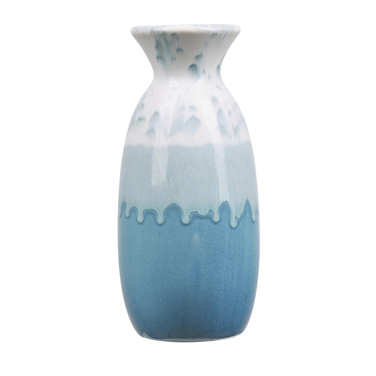 Chalcis decorative stoneware vase white