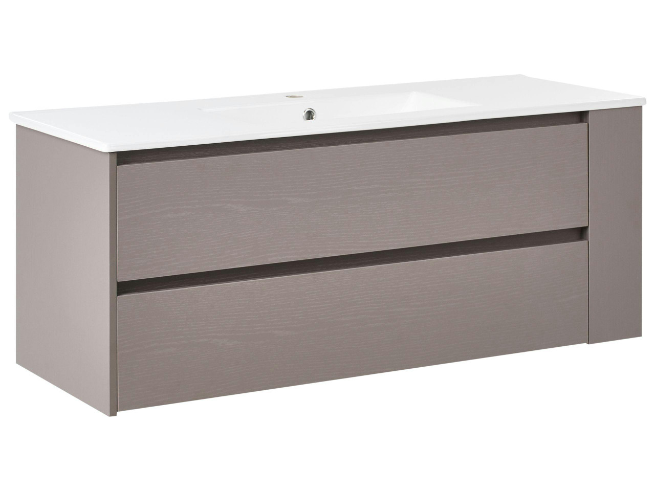 Móvel de casa de banho suspenso com lavatório MANCORA 120 cm Taupe