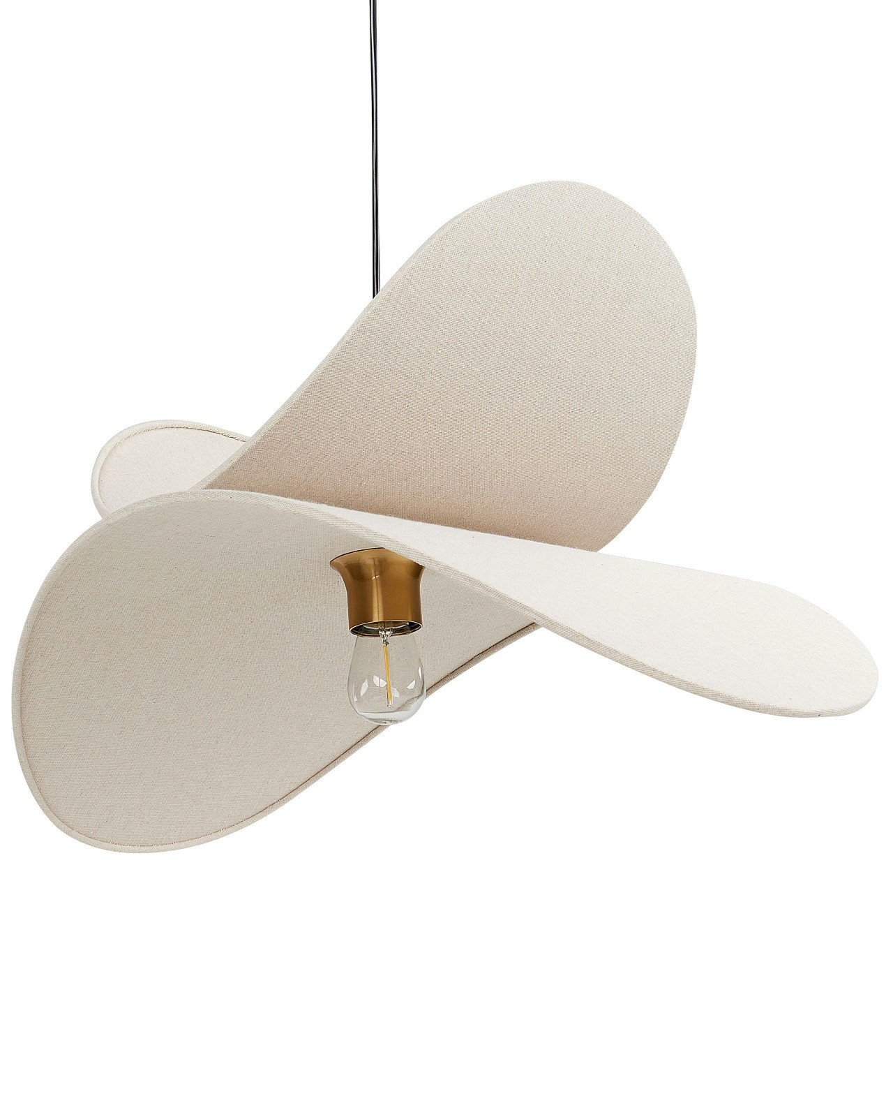 Candeeiro suspenso MASCOTA Linho Creme