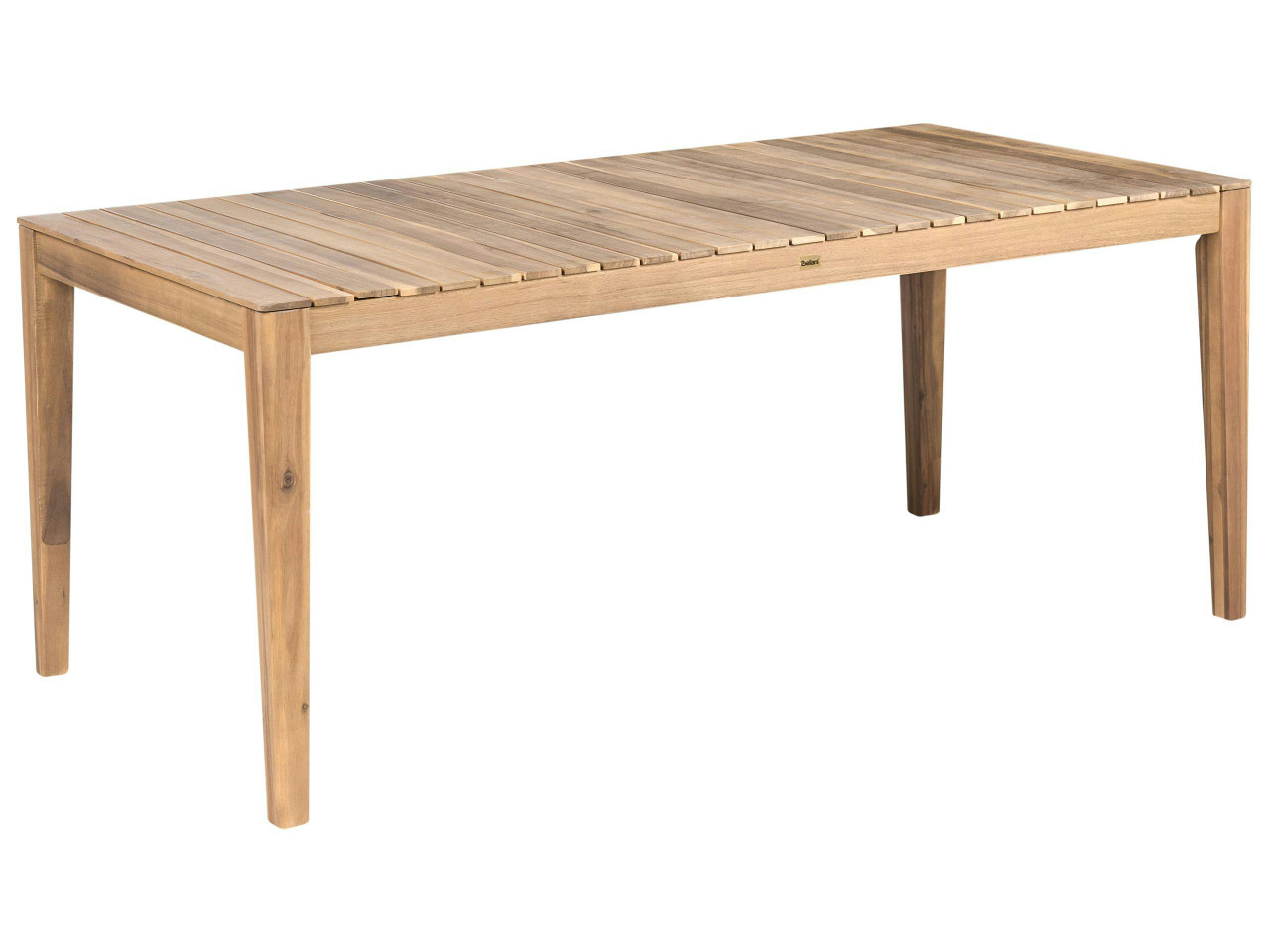 Mesa de refeição de jardim CHIOGGIA 90 cm 180 cm Madeira de Acácia certificada Castanho claro