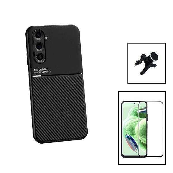 Funda magnética de lujo, protector 5D y soporte magnético para Samsung Galaxy M34 5G