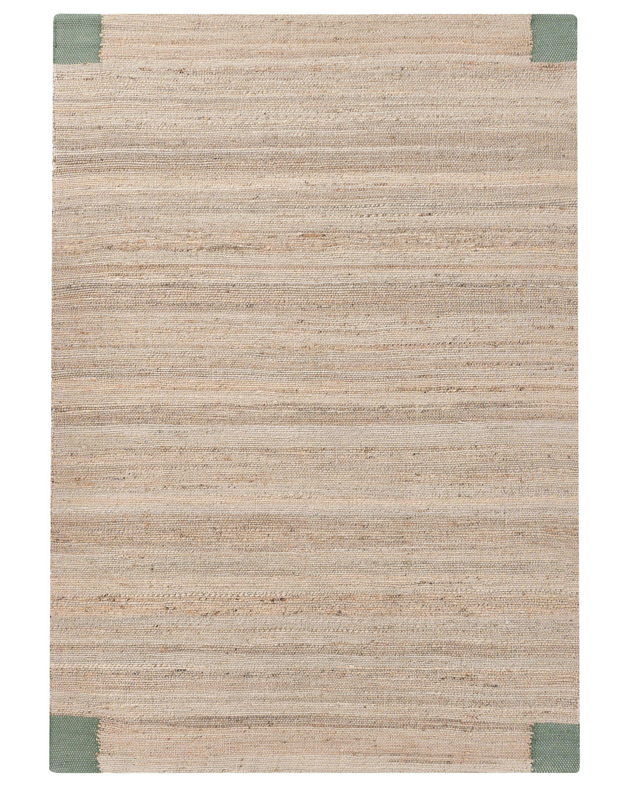 Tapete AMRAVATI Creme/Verde 160 x 230 cm Juta