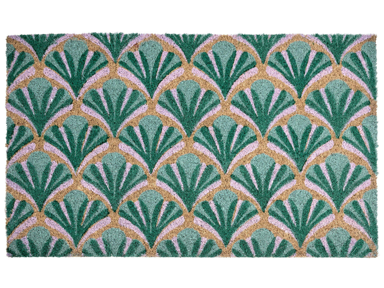 Tapete de entrada TATALIK Verde 45 x 75 cm Fibra de coco